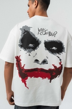 TRICOU OVERSIZE WHY SO SERIOUS – WHITE TSES11(251)