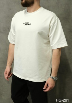TRICOU OVERSIZED LOVED BY GOD OFF WHITE TSAS479(HG261-1) - Img 2