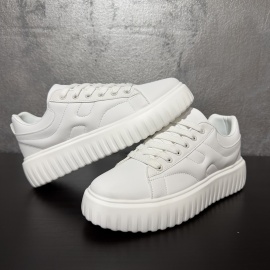 ADIDASI SNEAKERS BARBATI ALL WHITE PLATFORM STREETWEAR