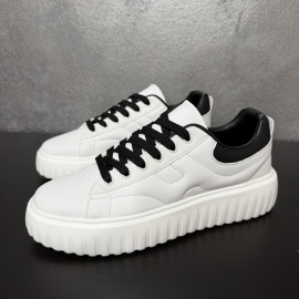 ADIDASI SNEAKERS BARBATI WHITE-BLACK PLATFORM STREETWEAR - Img 7