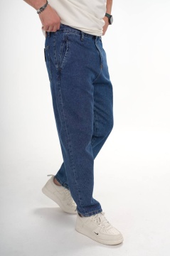BLUGI BĂRBAȚI DENIM RELAXED FIT BLUE CLASSIC BGAS1166(ASY4028)
