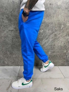 PANTALONI JOGGER FIT SAKS-BLUE BGAS1146(AJ6269) - Img 2