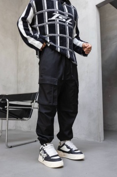 PANTALONI JOGGERS CARGO RELAXED FIT – STREETWEAR BLACK BGBLACK5(17382)
