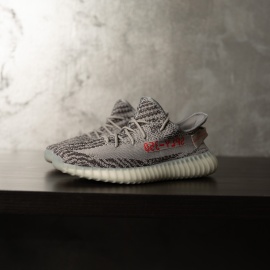 SNEAKERS BARBATI YEEZY ASH GRAY-RED ABYZ5(103-4) - Img 3