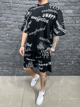 TRENING OVERSIZED UNEFFECTED BLACK TRAS194(UN-108) - Img 1