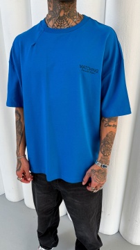 TRICOU OVERSIZE ZIGZAG BLUE TSMH11(M25-41) - Img 2