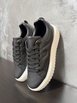 ADIDASI SNEAKERS BARBATI BLACK-WHITE PLATFORM STREETWEAR - Img 2