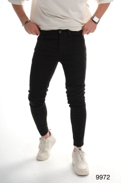 BLUGI SKINNY BĂRBAȚI DENIM STRETCH BLACK BGAS1162(9972) - Img 2