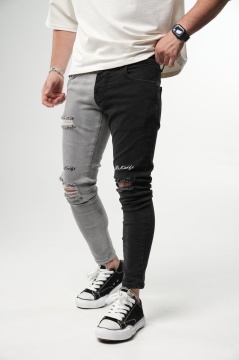 BLUGI SLIM BICOLOR SPLASH BLACK-GREY BGAS1159(9613) - Img 1