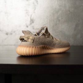 SNEAKERS BARBATI YEEZY SPLY-350 STREETWEAR BEIGE-BLACK STRIPE ABYZ21(103-9) - Img 2