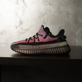 SNEAKERS BARBATI YEEZY SPLY-350 STREETWEAR BLACK-RED FUSION ABYZ16(101-11) - Img 2