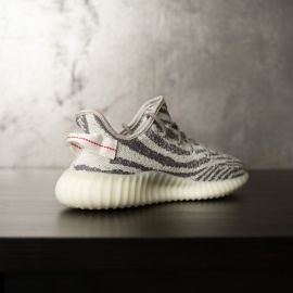 SNEAKERS BARBATI YEEZY ZEBRA SPLY-350 WHITE-LIGHT-GRAY ABYZ1(103-5) - Img 2