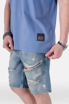 TRICOU BARBATI OVERSIZED ICE-BLUE MINIMAL TECH STREETWEAR - Img 3