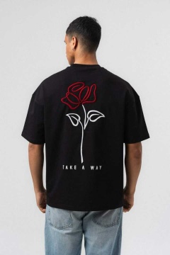 TRICOU OVERSIZE TAKE A WAY ROSE – BLACK TSES14(230) - Img 3