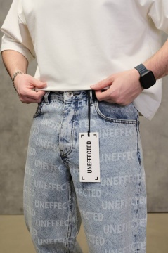 BLUGI BAGGY FIT LIGHT BLUE PRINT – STATEMENT STREET DENIM - Img 2