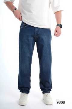 BLUGI BĂRBAȚI DENIM RELAXED FIT JOGGER CLASSIC DARK-BLUE BGAS1169(9868)