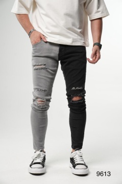 BLUGI SLIM BICOLOR SPLASH BLACK-GREY BGAS1159(9613) - Img 2