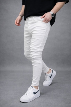 BLUGI SLIM FIT ALBI – CLEAN STREET STYLE - Img 2