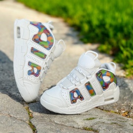 GHETE AIR UNISEX WHITE&COLORED ABAR6 - Img 3