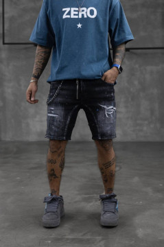PANTALONI SCURTI SPLASH-BLUE BLACK PSBI8(16327) - Img 3