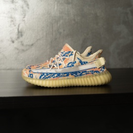 SNEAKERS BARBATI YEEZY SPLY-350 STREETWEAR ORANGE BLUE CAMO ABYZ23