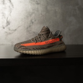 SNEAKERS BARBATI YEEZY STREETWEAR GREY ORANGE STRIPE ABYZ25 - Img 3
