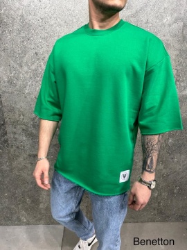 TRICOU CLASIC OVERSIZE BENETTON-GREEN TSAS452(6049) - Img 1