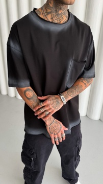 TRICOU OVERSIZE SPRAY BLACK TSMH10(M25-11) - Img 1