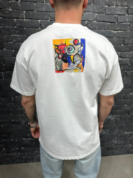 TRICOU OVERSIZED GAETAN ECRU-WHITE TSAS446(24BRS-024) - Img 1