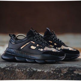 ADIDASI SNEAKERS CHAIN REACTION BLACK-GOLD ABCR3(059-1) - Img 4