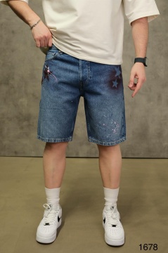 BLUGI SCURȚI DENIM BLUE PAINT STAR EDITION PSAS217(1678) - Img 2