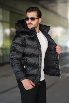 GEACĂ PUFFER FASHION PREMIUM – BLACK MONOGRAM GCBS1