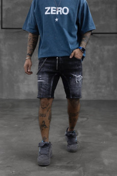 PANTALONI SCURTI SPLASH-BLUE BLACK PSBI8(16327) - Img 4