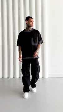 TRICOU OVERSIZE SPRAY BLACK TSMH10(M25-11) - Img 2
