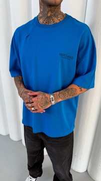 TRICOU OVERSIZE ZIGZAG BLUE TSMH11(M25-41) - Img 1