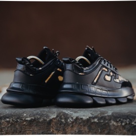 ADIDASI SNEAKERS CHAIN REACTION BLACK-GOLD ABCR3(059-1) - Img 5