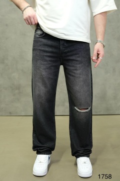 BLUGI RELAXED FIT GREY WASHED WITH RIP – URBAN EDGE DENIM