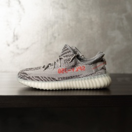 SNEAKERS BARBATI YEEZY ASH GRAY-RED ABYZ5(103-4)