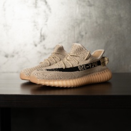 SNEAKERS BARBATI YEEZY SPLY-350 STREETWEAR BEIGE-BLACK STRIPE ABYZ21(103-9) - Img 3