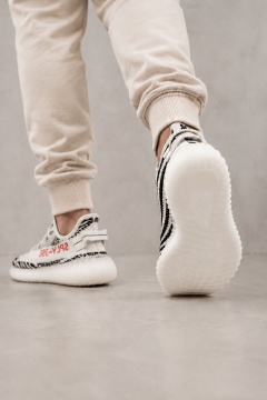 SNEAKERS BARBATI YEEZY ZEBRA SPLY-350 WHITE&BLACK ABYZ2(103-2) - Img 2