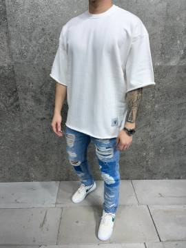 TRICOU CLASIC OVERSIZE ECRU-WHITE TSAS338(6049) - Img 1