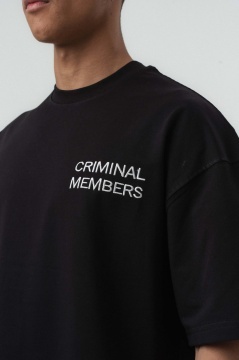 TRICOU OVERSIZE CRIMINAL MEMBERS – BLACK TSES10(238) - Img 3