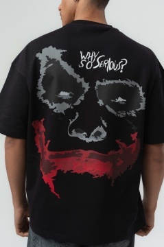 TRICOU OVERSIZE WHY SO SERIOUS – BLACK TSES12(251)