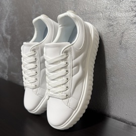 ADIDASI SNEAKERS BARBATI ALL WHITE PLATFORM STREETWEAR - Img 6