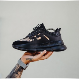 ADIDASI SNEAKERS CHAIN REACTION BLACK-GOLD ABCR3(059-1) - Img 1