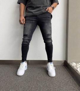 BLUGI SKINNY FIT SPLASH BLACK BGKM5(1161) - Img 1