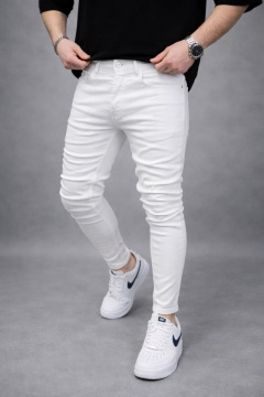 BLUGI SLIM FIT ALBI – CLEAN STREET STYLE
