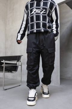 PANTALONI JOGGERS CARGO RELAXED FIT – STREETWEAR BLACK BGBLACK5(17382) - Img 6