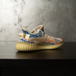 SNEAKERS BARBATI YEEZY SPLY-350 STREETWEAR ORANGE BLUE CAMO ABYZ23 - Img 2