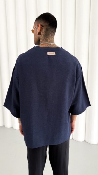 TRICOU OVERSIZE DIN IN NAVY-BLUE TSMH19(M25-06) - Img 4